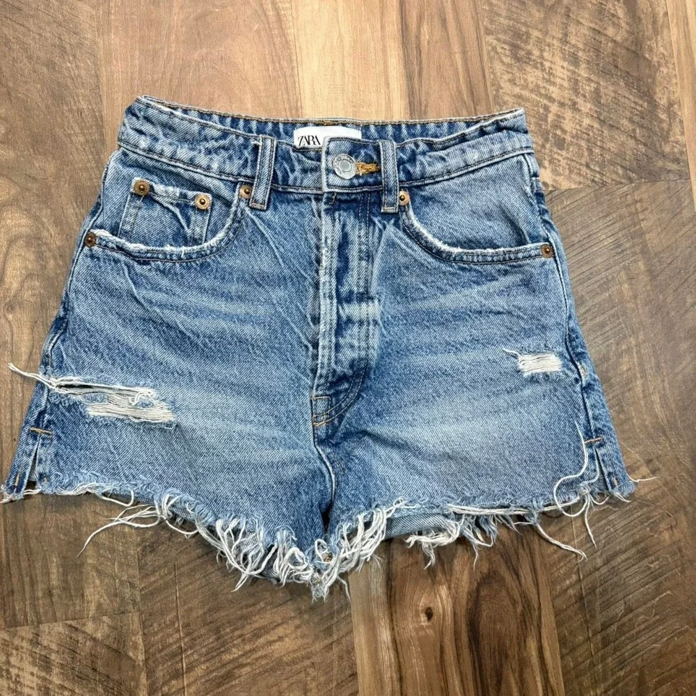 Vintage y2k zara high waisted denim shorts jorts